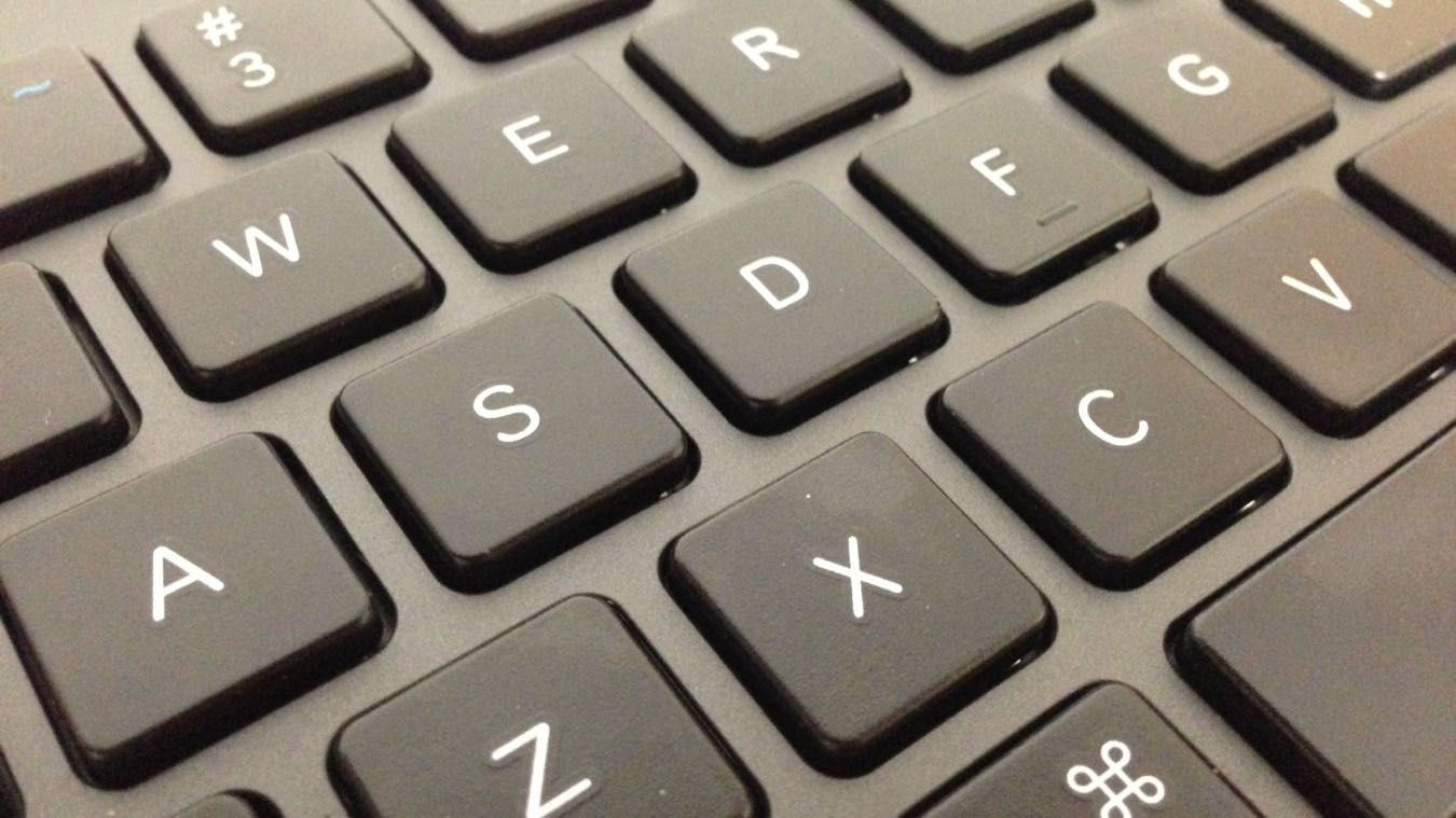 Closeup of a keyboard